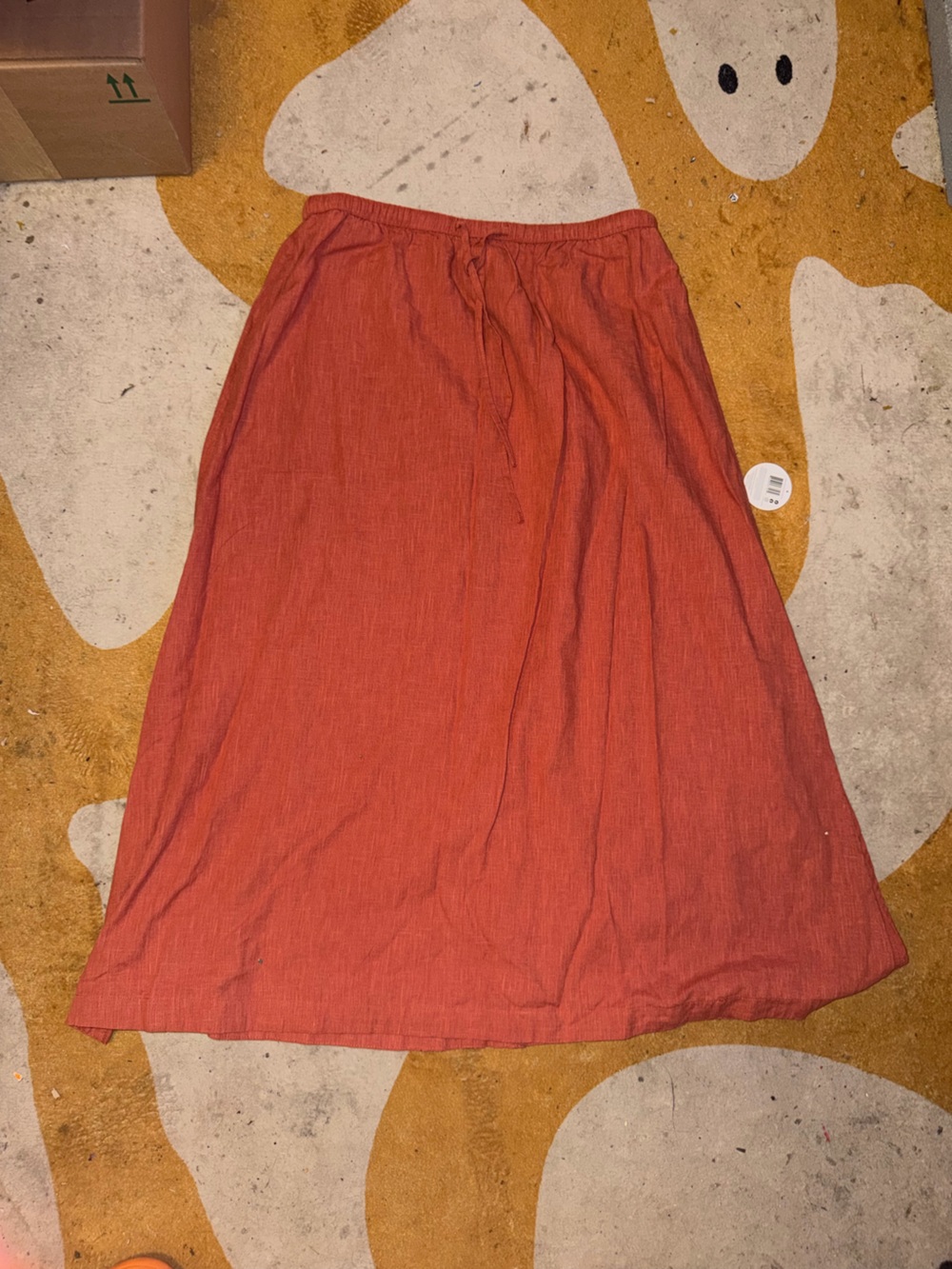 Universal Thread Tie Off Crinkle Linen Swing Skirt